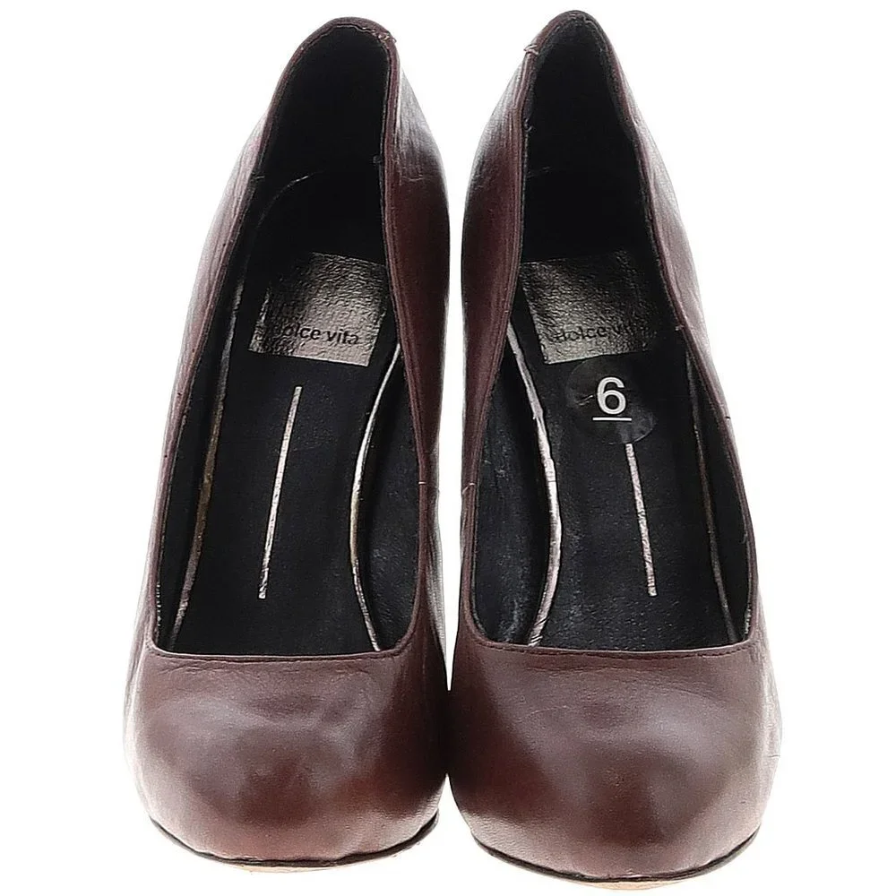 Dolce Vita Chocolate Brown Stiletto Heels - Picture 3 of 8